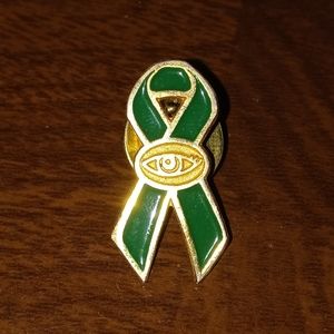 Freemason Green Eye Lapel Pin